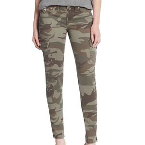True Religion Camo Print. Skinny Cargo Pants